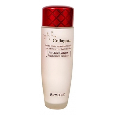 Купить 3W CLINIC Эмульсия для лица с коллагеном Collagen Regeneration Emulsion 150мл в магазине Мята Молл