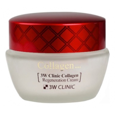 Купить 3W CLINIC Крем для лица с коллагеном регенерирующий Collagen Regeneration Cream 60мл в магазине Мята Молл