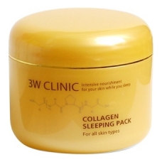 3W CLINIC Ночная маска для лица с коллагеном Collagen Sleeping Pack 100мл