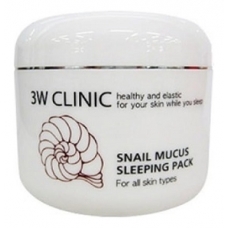 3W CLINIC Ночная маска с экстрактом улиточного муцина Snail Mucus Sleeping Pack 100мл