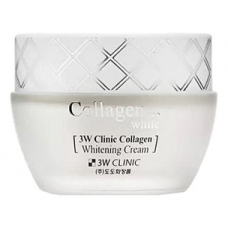 3W CLINIC Осветляющий крем для лица с коллагеном Collagen White Whitening Cream 60мл