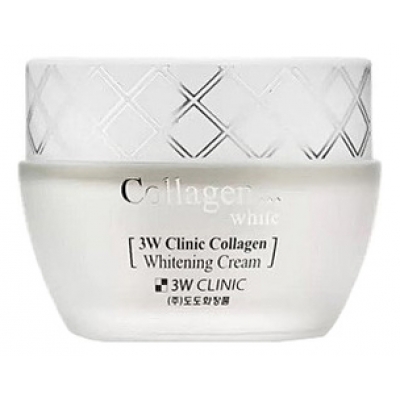 Купить 3W CLINIC Осветляющий крем для лица с коллагеном Collagen White Whitening Cream 60мл в магазине Мята Молл