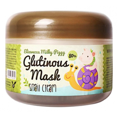 Купить Elizavecca Крем-маска ночная с муцином улитки Milky Piggy Glutinous Mask 80% Snail Cream 100мл в магазине Мята Молл