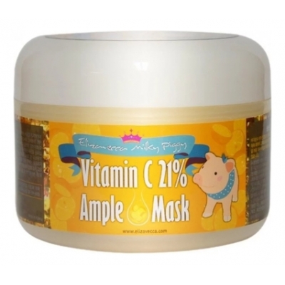 Купить Elizavecca Маска для лица с витамином С разогревающая Milky Piggy Vitamin C 21% Ample Mask 100г в магазине Мята Молл