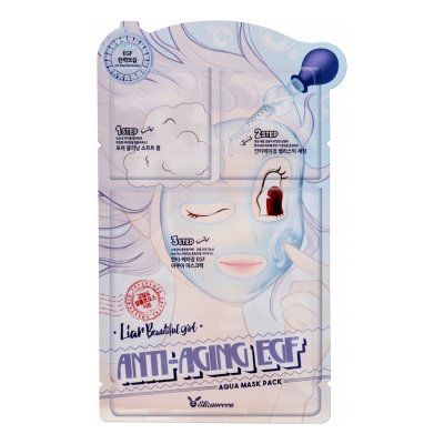 Купить Elizavecca Трехступенчатая маска для лица антивозрастная 3-Step Anti-Aging EGF Aqua Mask Pack в магазине Мята Молл