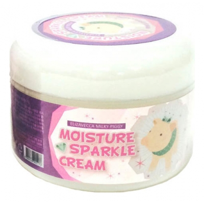 Купить Elizavecca Увлажняющий крем с эффектом сияния Milky Piggy Moisture Sparkle Cream 100г в магазине Мята Молл