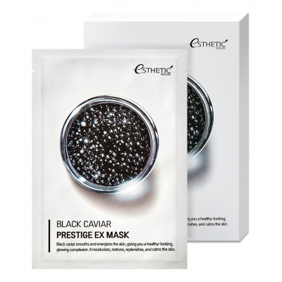 Купить Esthetic House Тканевая маска для лица Black Caviar Prestige Ex Mask 5*25мл в магазине Мята Молл