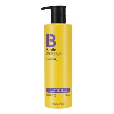 Купить Holika Holika Шампунь для поврежденных волос Biotin Damage Care Shampoo 400мл в магазине Мята Молл