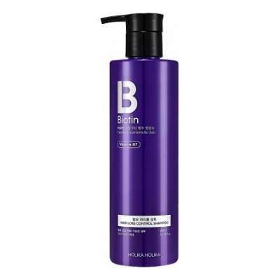 Купить Holika Holika Шампунь против перхоти и выпадения волос с биотином Biotin Hair Loss Control Shampoo 390мл в магазине Мята Молл