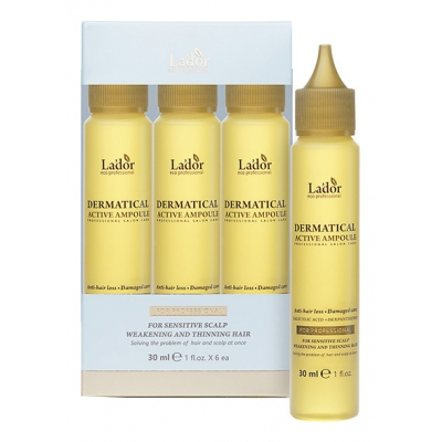 Купить La`dor Увлажняющий филлер для волос Dermatical Active Ampoule в магазине Мята Молл