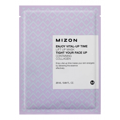 Купить Mizon Маска листовая для лица с лифтинг эффектом Enjoy Vital-Up Time Lift Up Mask 25мл в магазине Мята Молл