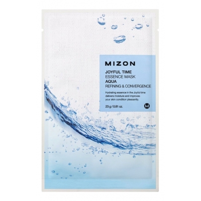 Купить Mizon Тканевая маска для лица с морской водой Joyful Time Essence Mask Aqua 23мл в магазине Мята Молл