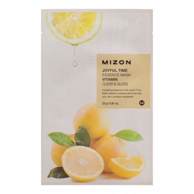Купить Mizon Тканевая маска для лица с витамином С Joyful Time Essence Mask Vitamin C 23мл в магазине Мята Молл