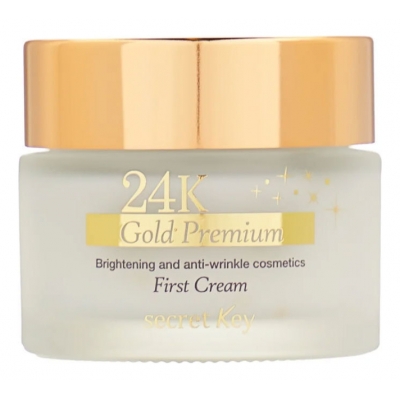 Купить Secret Key Крем для лица питательный 24K Gold Premium First Cream 50г в магазине Мята Молл