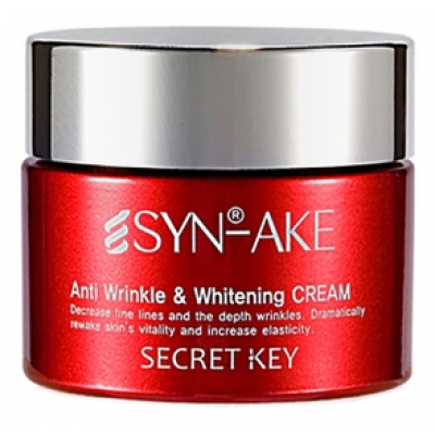 Купить Secret Key Крем для лица со змеиным ядом Syn-Ake Anti Wrinkle & Whitening Cream 50г в магазине Мята Молл