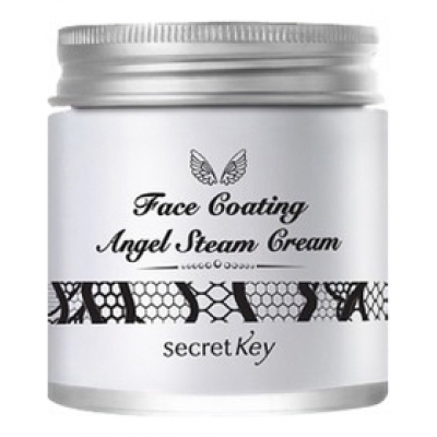 Купить Secret Key Паровой крем для лица с маслом арганы Face Coating Angel Steam Cream Bulgarian Rose 100г в магазине Мята Молл
