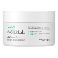 Tony Moly Очищающие пэды с экстрактом центеллы азиатской Derma Master Lab Cica Clear Pads 80шт