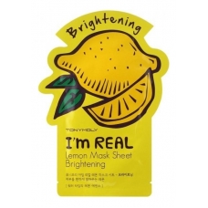 Tony Moly Тканевая маска для лица с экстрактом лимона I'm Real Lemon Mask Sheet 21мл