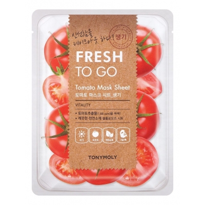 Купить Tony Moly Тканевая маска для лица с экстрактом томата Fresh To Go Tomato Mask Sheet в магазине Мята Молл