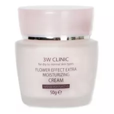 3W CLINIC Крем для лица Flower Effect Extra Moisturizing Cream 50г