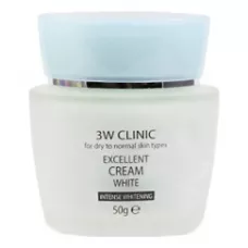 3W CLINIC Крем для лица отбеливающий Excellent White Cream 50г