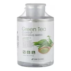 3W CLINIC Очищающая вода для снятия макияжа с экстрактом зеленого чая Green Tea Clean-Up Cleansing Water 500мл