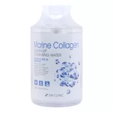 3W CLINIC Очищающая вода для снятия макияжа с морским коллагеном Marine Collagen Clean-Up Cleansing Water 500мл