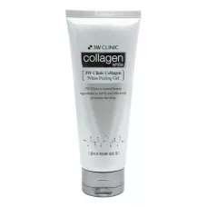 3W CLINIC Осветляющий пилинг-гель для лица с коллагеном Collagen White Peeling Gel 180мл