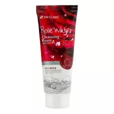 3W CLINIC Пенка для умывания Rose Water Cleansing Foam 100мл