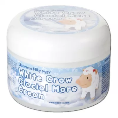 Купить Elizavecca Осветляющий крем для лица Milky Piggy White Crow Glacial More Cream 100г в магазине Мята Молл