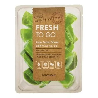 Купить Tony Moly Тканевая маска для лица с экстрактом алоэ вера Fresh To Go Mask Sheet в магазине Мята Молл